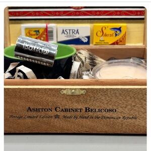 Elegant Silver Shaving Set by